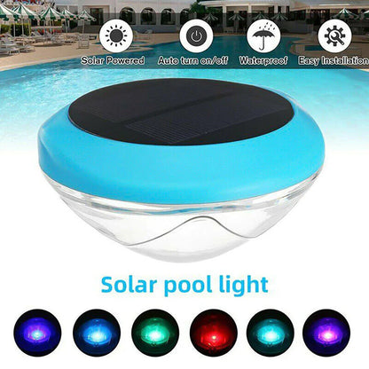 Lámpara LED solar RGB para exteriores, para jardín, estanque, piscina, flotante, resistente al agua