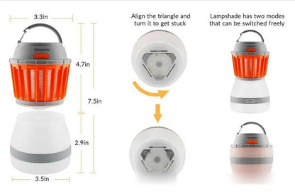 Lámpara LED solar para matar mosquitos