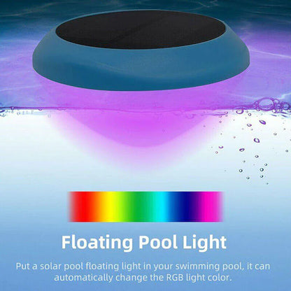 Lámpara LED solar RGB para exteriores, para jardín, estanque, piscina, flotante, resistente al agua