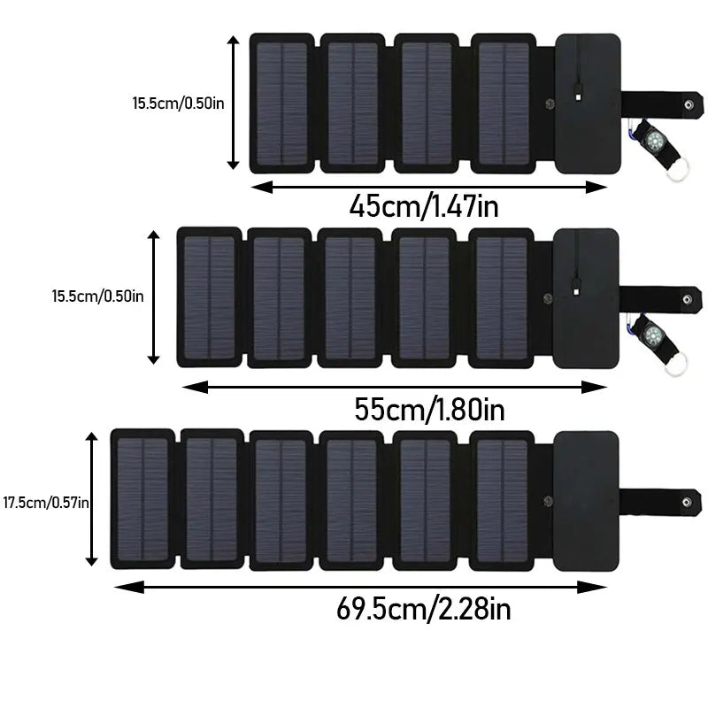 Multifunktionales tragbares Solarladepanel