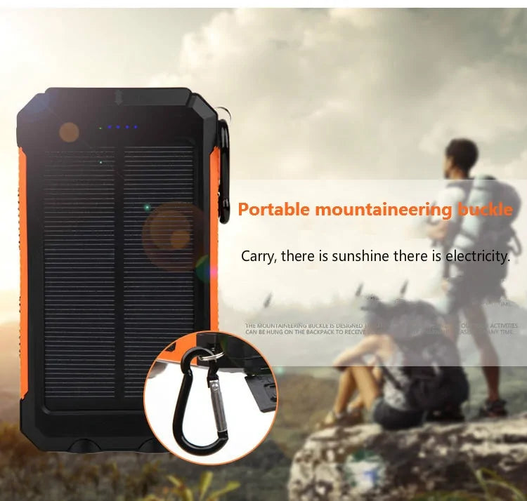 Wasserdichte Solar-Powerbank