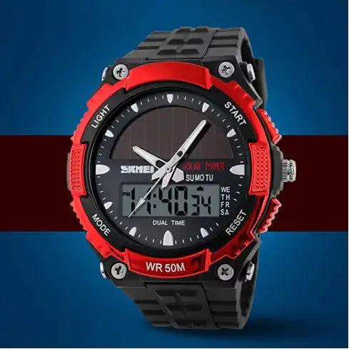 Sundial Solar Powered Sports Wrist Watch