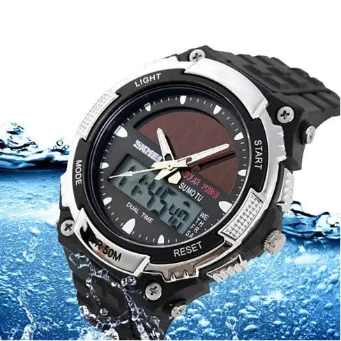 Sundial Solar Powered Sports Wrist Watch