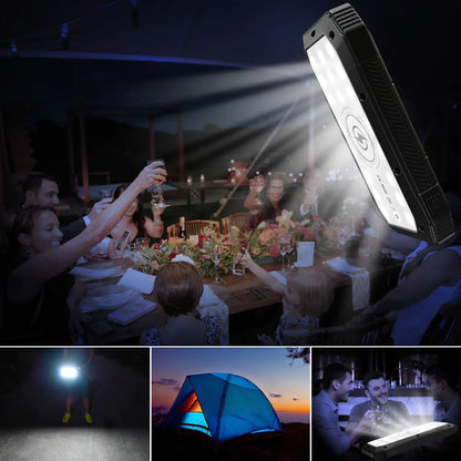 Sun Chaser Solar Powered Wireless Phone Charger 20,000 mAh With LED Flood Light