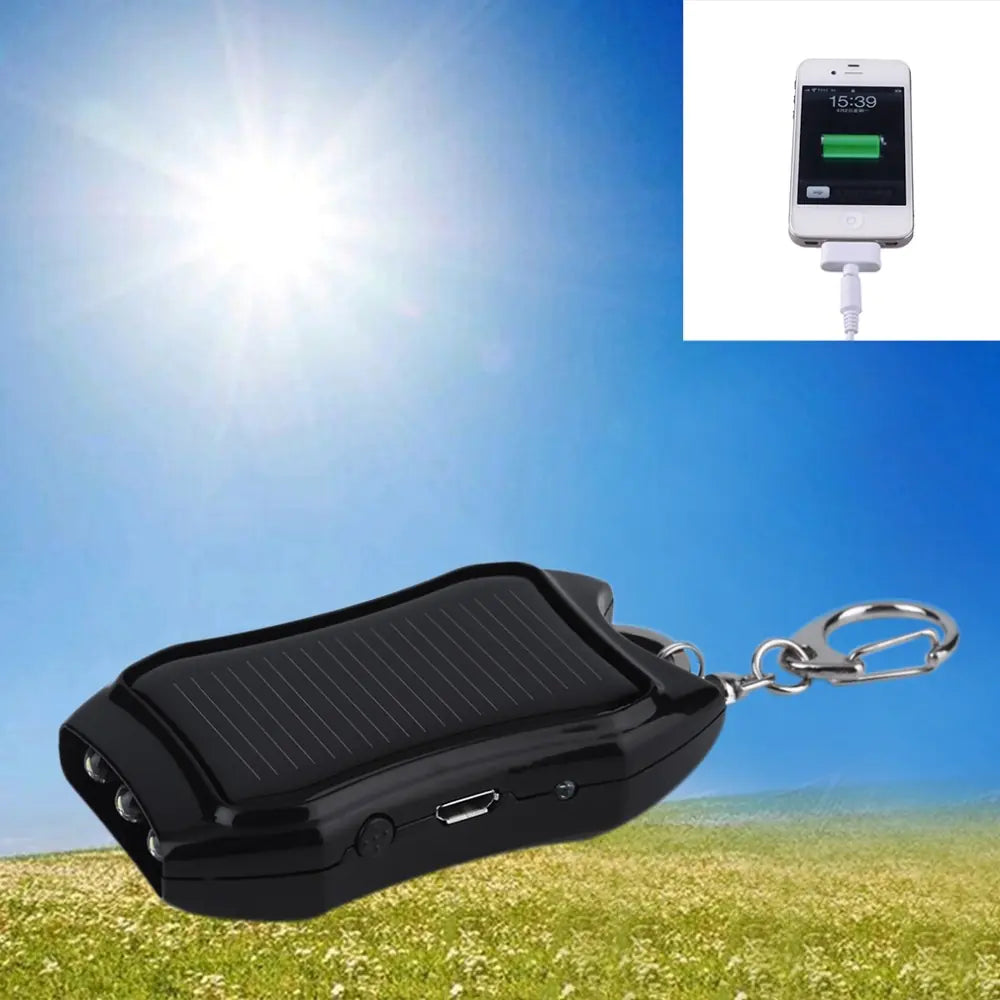 Cargador de móvil con llavero solar