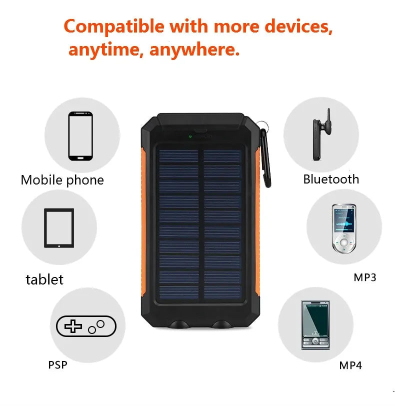 Wasserdichte Solar-Powerbank