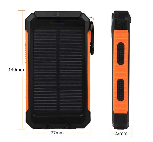 Wasserdichte Solar-Powerbank