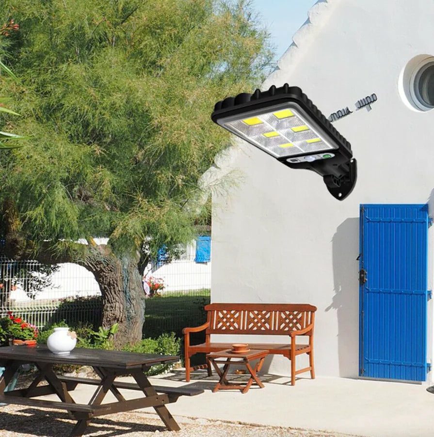 600W LED Solar Wall Light Motion Sensor Outdoor Garden Security Street Yard Lamp