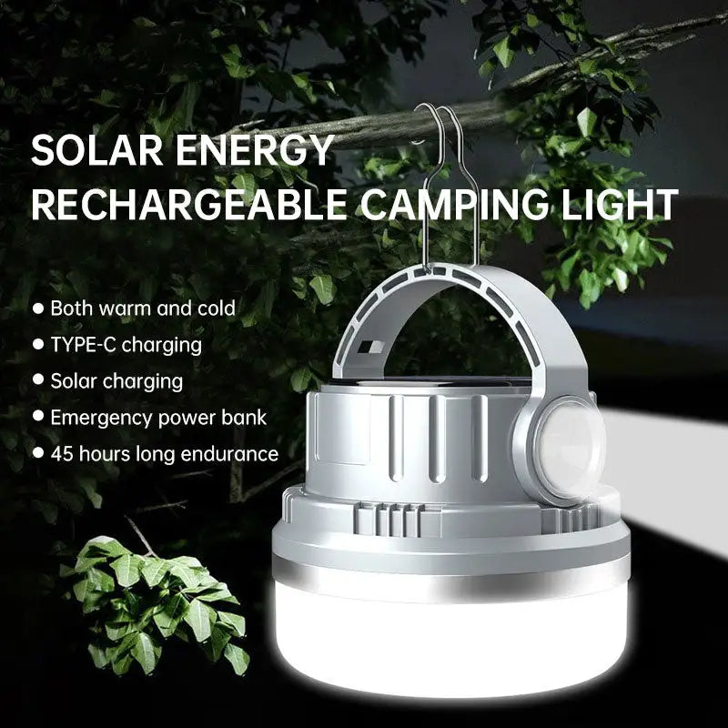 Luz de emergencia solar para acampar