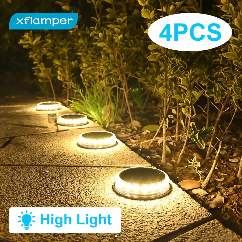 4-Pack Solar Ground Lights