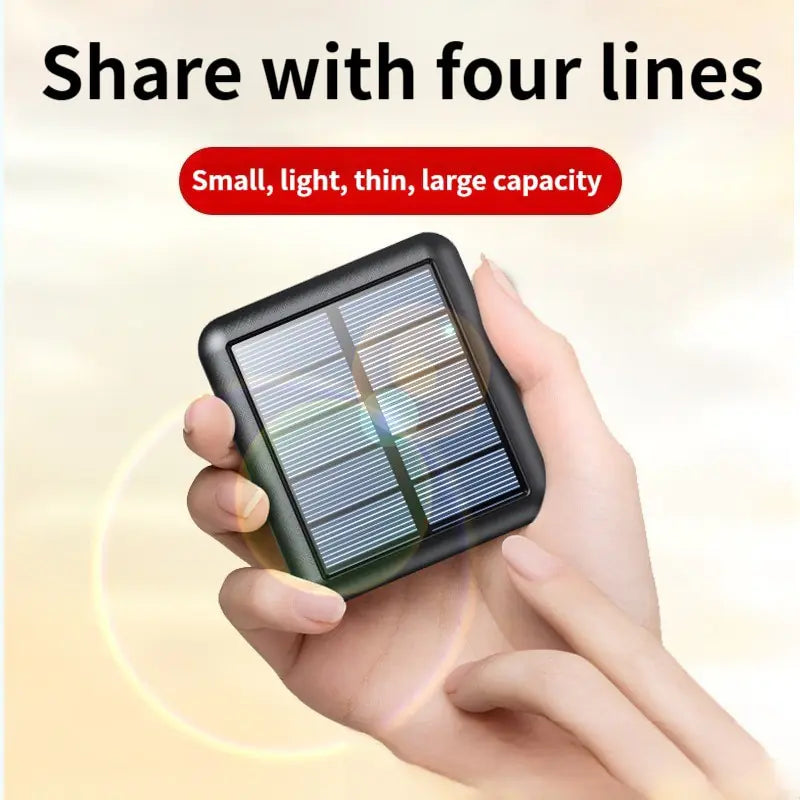 USB Lines Solar Power Bank