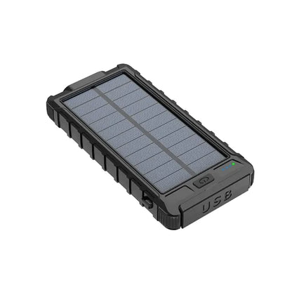 Tragbare, solarbetriebene Powerbank mit Schnellladefunktion